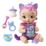 My Garden Baby Poupée Bébé Câlin Chaton (30 cm) violette interactive avec plus de 20 sons et 5 accessoires, Jouet Enfant, Dès 3 ans, HHP28