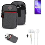 Belt bag + headphones for Oppo Reno5 Z 5G Phone case