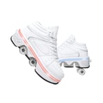 ZXSZX Roller Skates For Women,quad Roller Skates For Kids,shoes With Led Light For Girls,unisex Shoes Roller Shoes Sports Outdoors Technical Skateboarding Shoe,B-EUR38