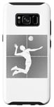 Coque pour Galaxy S8 Vintage-Volleyball Ballon Balle de Volley-ball Volleyball