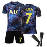 Son #7 Tröja Tottenham Hotspur Fotboll T-shirts Jersey Set Fit S