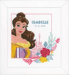 Vervaco Counted Cross Stitch Kit, Birth Record, Disney, Beauty and The Beast - Enchanted Beauty