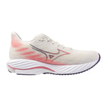 Mizuno Women's Wave Rider 28 Mizuno Snow White/camellia Rose/vintage Indigo, 38.5