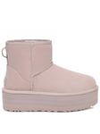 UGG W Classic Mini Platform - Pale Smoke, Light Grey, Size 5, Women