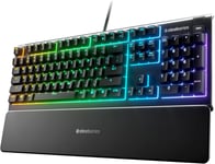 SteelSeries 64798 Apex 3 - Gaming Keyboard - 10-Zone RGB Lighting - Premium Mag