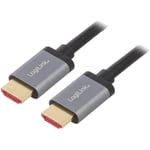 Cable hdmi 2.1 male des deux cotes 4K 8K 3D uhd 1m - Noir