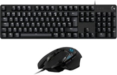 502 Hero Souris De Jeu Filaire+G413 Se Clavier De Jeu Mécanique Taille Standard,Capteur Hero 25K,11 Boutons Programmables,Clavier Rétroéclairé Avec Switchs Mécaniques Tactiles-Noir