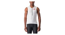 Maillot sans manches triathlon castelli free tri 2 blanc