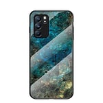 Hülle® Gradient Color Anti-Scratches Glass Case Compatible for OPPO Reno6 5G (3)