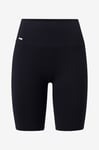 Aim'n - Cykelbyxor Black Ribbed Seamless Biker Shorts - Svart