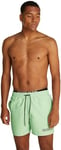 Calvin Klein Short de Bain Homme Medium Double Mi-Long, Vert (Pastel Green), XL