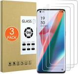 3 Pièces Pour Le Protecteur D'écran Oppo Find X3 Pro,Film De Protection 2.5d Dureté 9h,Installation Facile,Incassable Qualité Su