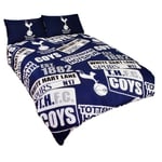 Tottenham Hotspur FC Childrens/Kids Official Patch Football Crest Duvet Set - Double