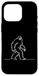 Coque pour iPhone 16 Pro Yeti Cryptid Line Art Mythique Créature Art Folkloriste