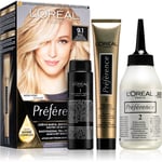 L’Oréal Paris Préférence hair colour shade 9.1 Viking Light Ash Blonde