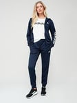 adidas Sportswear Womens Linear Tracksuit - Navy, Navy, Size S, Women