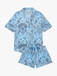 myza Organic Cotton Favourite Travels Short Sleeve Pyjama Set, Blue