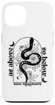 iPhone 13 As Above So Below Witch Snake Spell Moon Feminist Case