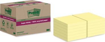 Post-it Super Sticky Notes | Rec. | Gul | 76x76 mm