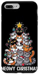 Coque pour iPhone 7 Plus/8 Plus Chat Noël Amoureux des Chats Noël