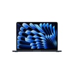 MacBook Air 13-tommer Apple M3 med 8-kjerners CPU, 8-kjerners GPU / 16 GB / 2 TB SSD / 70-watt / Midnatt - Amerikansk-engelsk