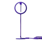 BILY Lampe de bureau LED, couleur Violet, Port USB, lampe ultra légère avec 3 intensités d'éclairage