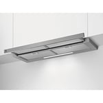 Electrolux LFP419X Hotte aspirante amovible, 90 cm, 3 vitesses, puissance maximale 440 m3/h, contrôle des boutons, lumières LED, filtre à charbon lavable anti-graisse, Inox, classe C