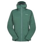 Rab  Kinetic 2.0 Jacket Wmns Dame, Euc Eucalyptus, 8