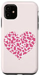 Coque pour iPhone 11 motif imprimé vache Bonbon - Motif vache coeur Bonbon femme