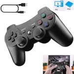 Manette PS3, Manette sans fil pour Playstation3 Bluetooth Manette de jeu pour PS3 avec Double Vibration Six Axes Télécommande