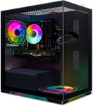 STGsivir PC Gamer Fixe,Ordinateur Gaming,Radeon RX 580 16Go, Core i7 jusqu'à 3,9GHz, 16Go RAM, 512 Go SSD, 600M WiFi, BT 5,0, RGB Fanx2, W10H64