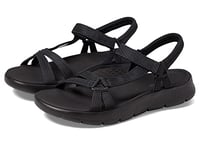 Skechers Women's GO Walk Flex Sandal Sublime, Black Textile, 3 UK