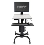 Ergotron WorkFit-C, Single HD Sit-Stand Workstation Black, Grey Multim