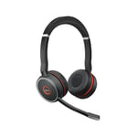 Jabra Evolve 75 SE UC Stereo Wireless Headset Link 380 USB-A BT Adapter +Charging Stand 7599-848-199