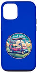 Coque pour iPhone 12/12 Pro Golf Caddy Crew Poussette de vacances et chariot de golf