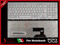 Clavier Italien pour Notebook SONY Vaio VPC-EH3G1E (Blanche) Avec Frame