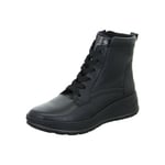 ARA Femme Calais Keil St. Bottines à Lacets, Noir, 41 EU