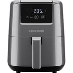 Chefman 2L Mini Air Fryer – Digital Space-Saving Compact Air Fryer with Nonstick and Dishwasher Safe Basket, Quick & Easy Meals in Minutes, Features Digital Timer and Shake Reminder – Grey