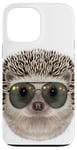 Coque pour iPhone 13 Pro Max Hérisson portant une lunette de soleil aviateur Swag