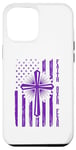 Coque pour iPhone 15 Plus Faith Over Fear Jesus Drapeau croix de Pâques pour hommes, femmes, garçons et filles