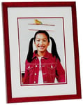 Deknudt Frames S292S4-30.0X40.0 Cadre Photo avec Double Passe-Partout S292K4 Bois Rouge 30 x 40 cm