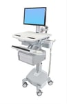 Ergotron StyleView Cart with LCD Pivot  LiFe Powered  1 Tall Drawer vogn - for LCD-skjerm / tastatur / mus / CPU / bærbar / strekkodeskanner -