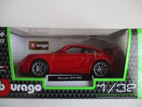 MINIATURE PORSCHE 911 GT2 ROUGE 1/32 B BURAGO