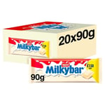 Box of 20 Nestle Milky Bar White Chocolate Sharing Block 90g Tracked Delivery