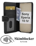 Skimblocker Plånboksfodral Sony Xperia 10 IV 5G (XQ-CC54) (Svart)