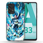 Coque pour Samsung Galaxy A33 5G Manga Dragon Ball Vegeta Bleu