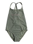 Roxy Fille Basic Active One Piece Maillot De Bain Une Pièce, Agave Green, 12 Ans EU