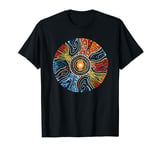 Authentic Aboriginal Dot Art Style Design T-Shirt