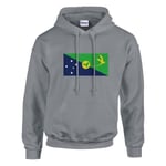 Christmas Island Flag Hoodie i grått Grå XXXXL