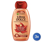 3x Garnier Ultradolce Shampooing Réparateur Intense Mesure Corrective D'Érable